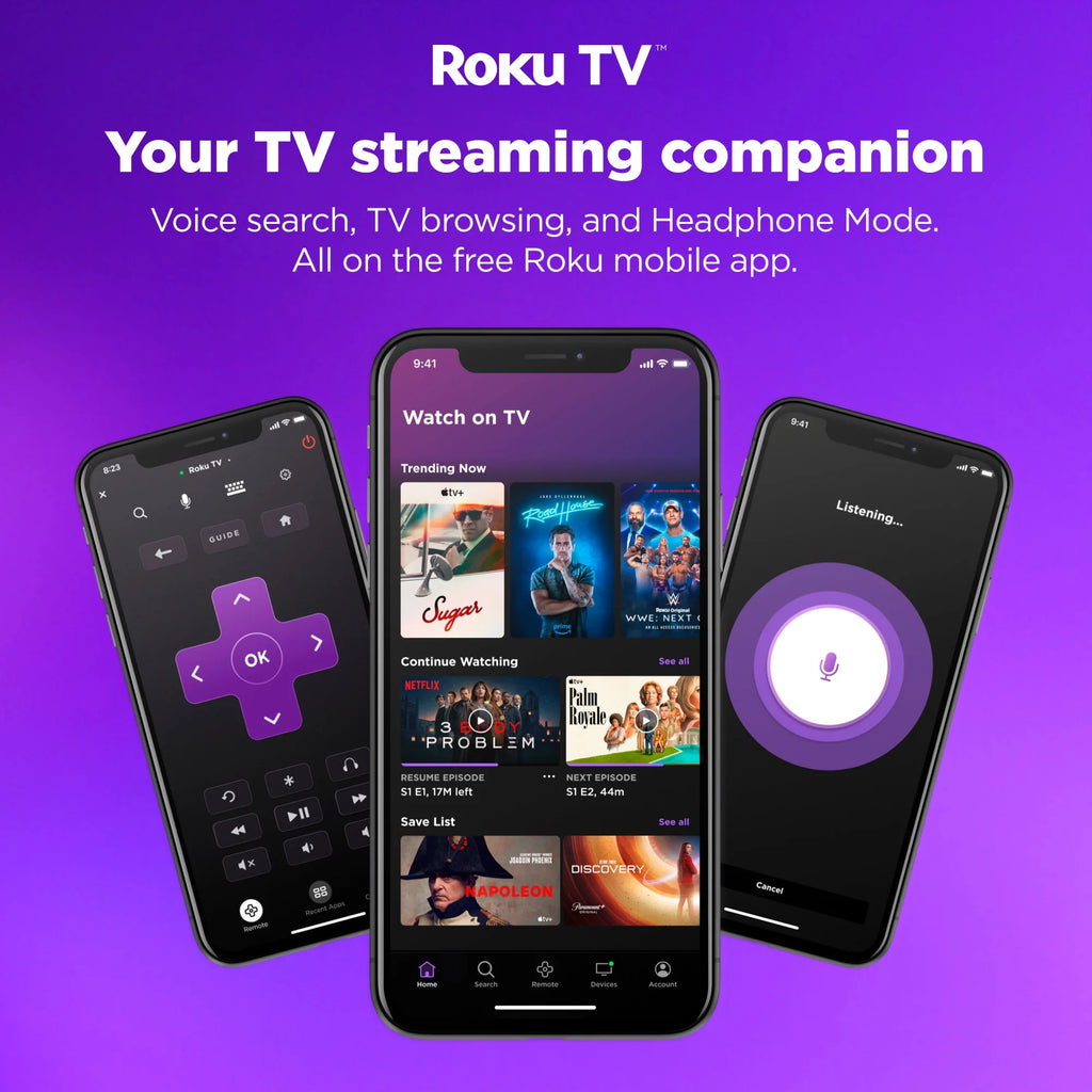 75” Class 4K UHD Roku Smart Television, 100044717